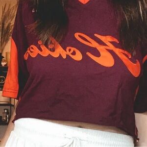 Virginia Tech Vintage Cropped Tee